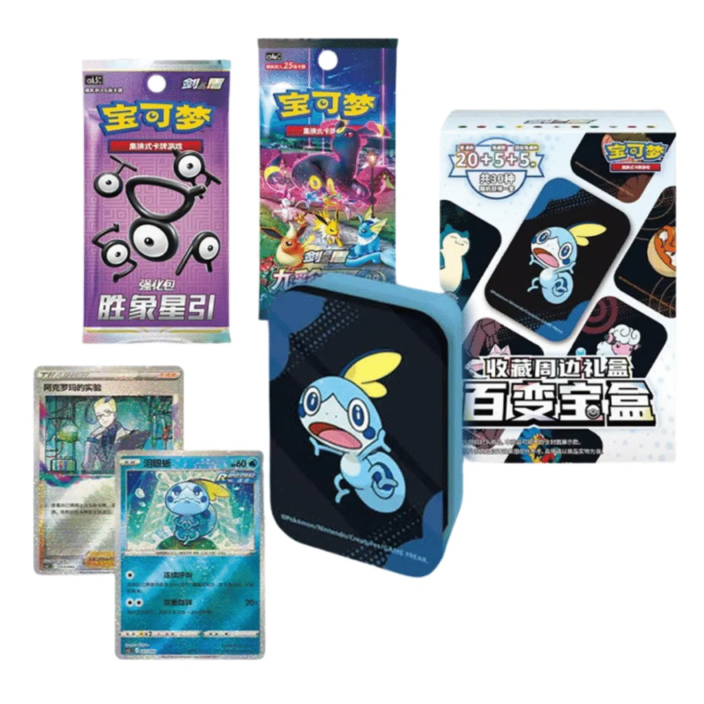 Pokémon – Chinese Pokémon Variety Treasure Box, ultieme mini tin collectie
