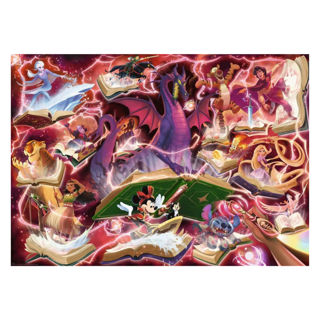 Disney Lorcana - Glimmers of the Realm Ruby puzzel 1000, Met promo