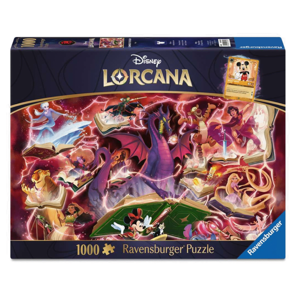 Disney Lorcana Glimmers of the Realm Ruby puzzel 1000, Met promo