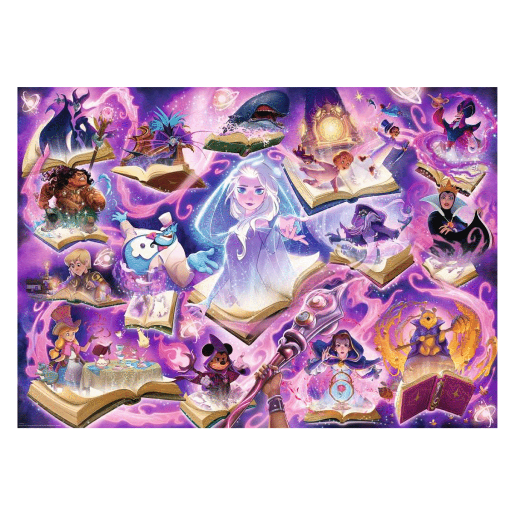 Disney Lorcana – Glimmers of the Realm Amethyst puzzel 1000, Met promo