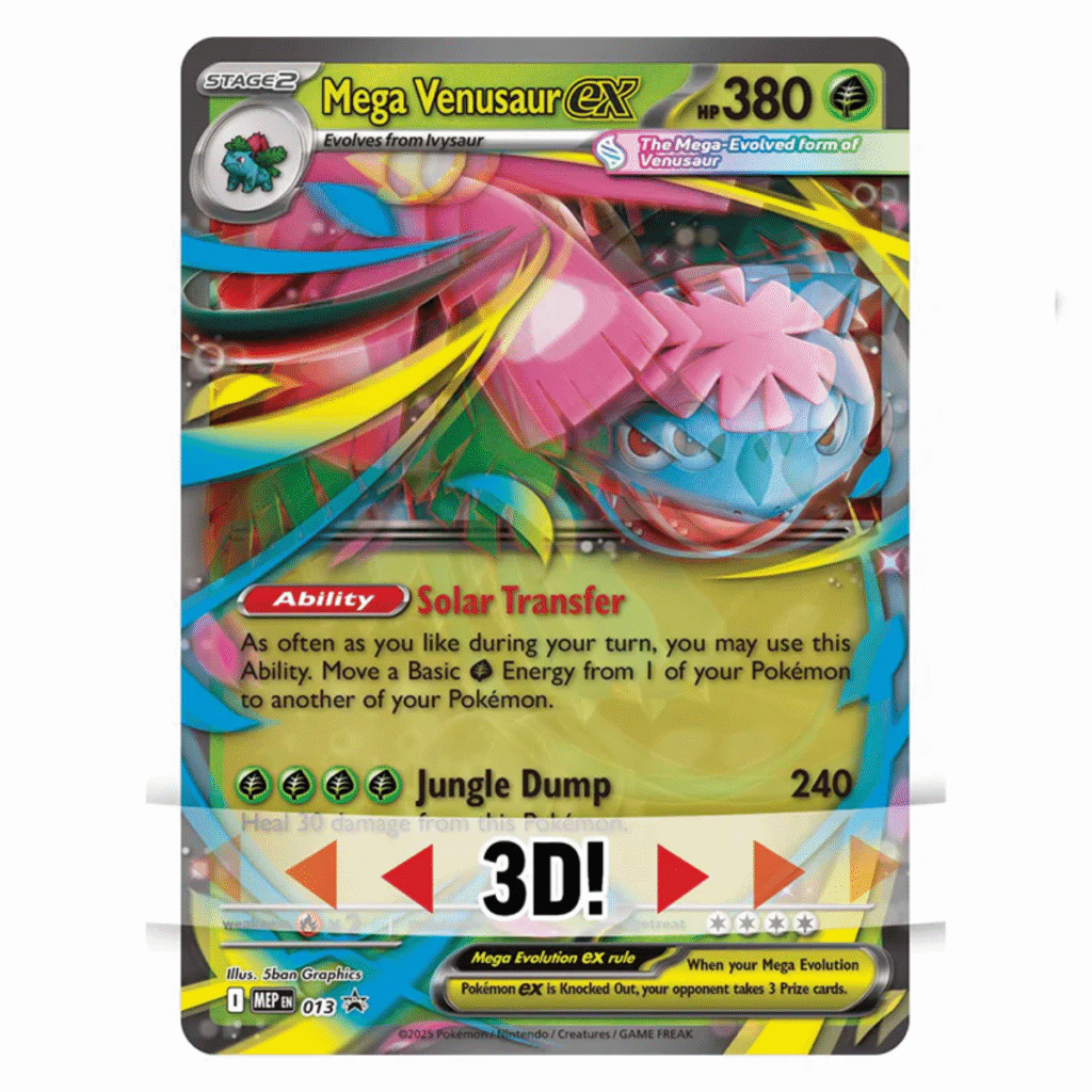 okémon - Premium Collection Mega Venusaur EX 3D kaart
