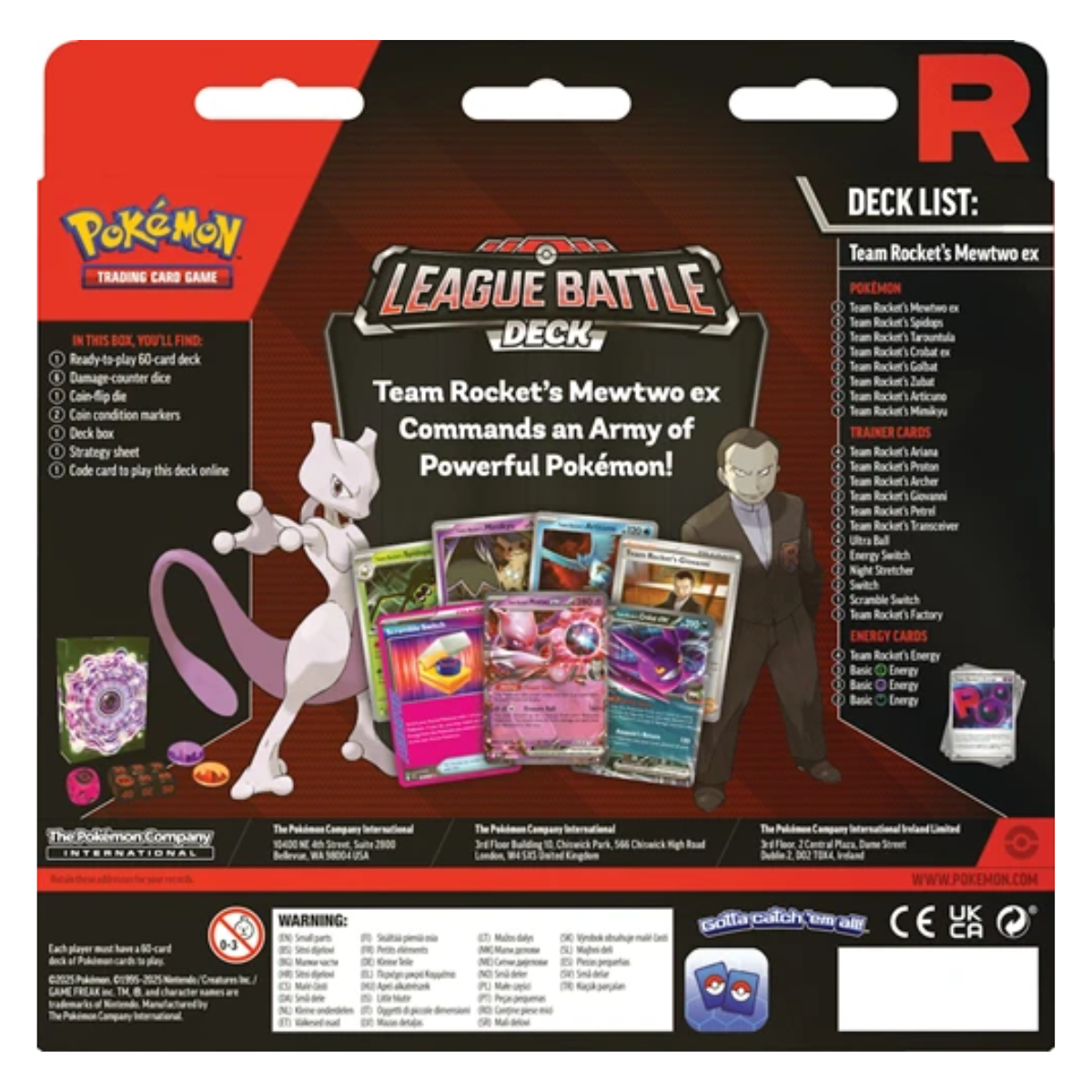 Pokémon - Team Rocket's Mewtwo EX League Battle Deck - Afbeelding 2