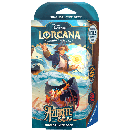 Disney Lorcana – Azurite Sea Starter Deck - Jim Hawkins & Tigger