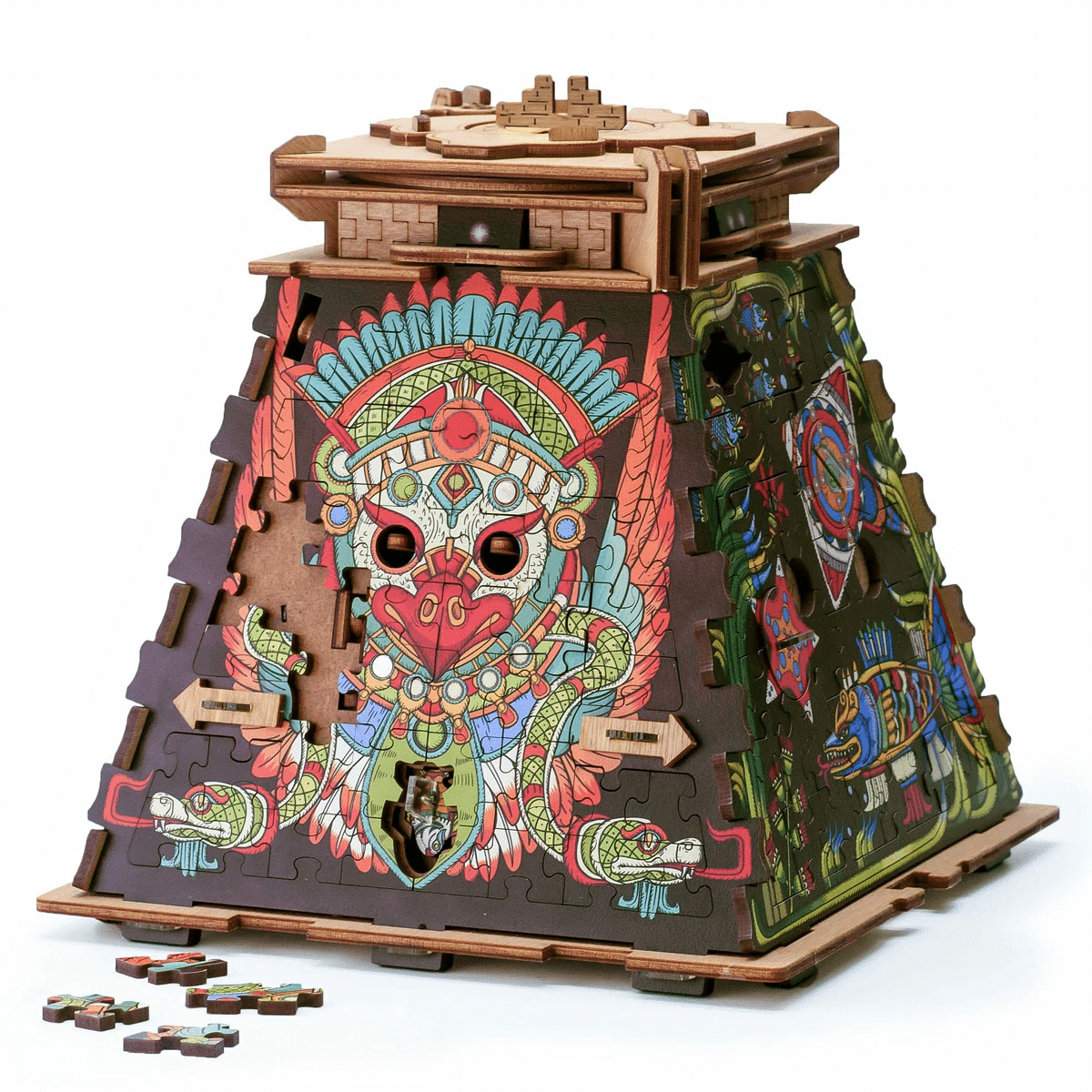 Cluebox - Pyramid Of The Sun. Jigsaw Puzzle Box