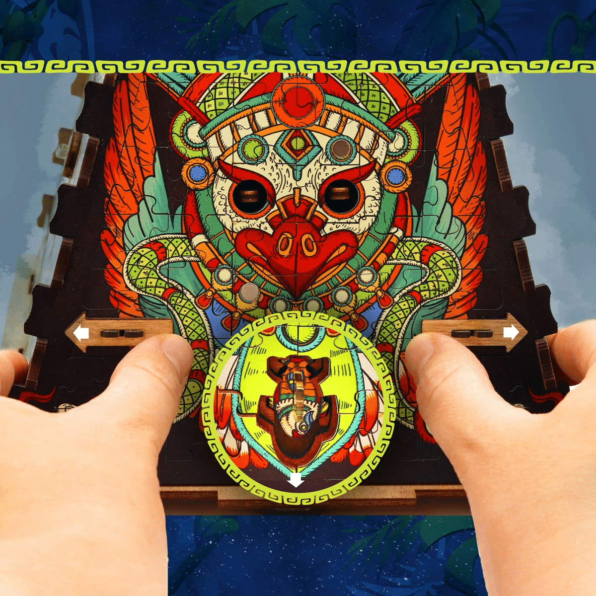 Cluepuzzle - Pyramid Of The Sun Jigsaw Puzzle Box - Afbeelding 3