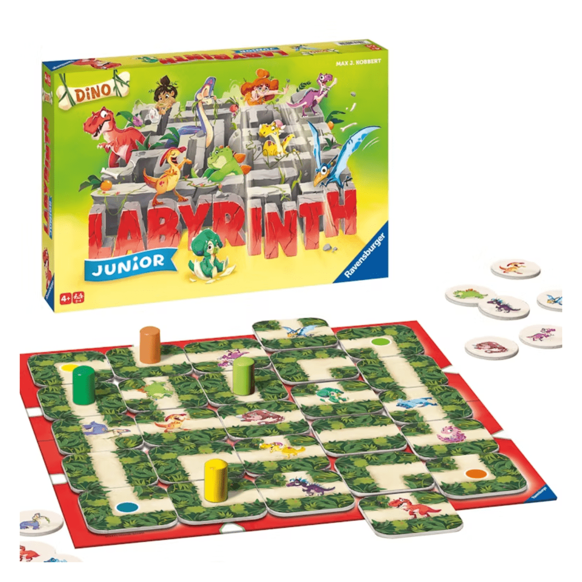 Dino Junior Labyrinth – Het Magische Dinosaurussen Kinderspel van Ravensburger - Afbeelding 2