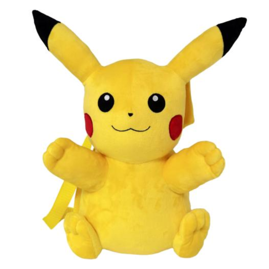 Pokémon Pikachu Backpack Plush Toy 36cm | Gele Rugzak Knuffel