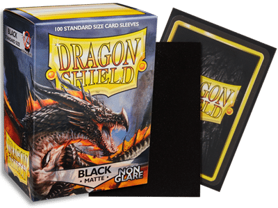Dragon Shield Matte - Non Glare Black Amina Sleeves