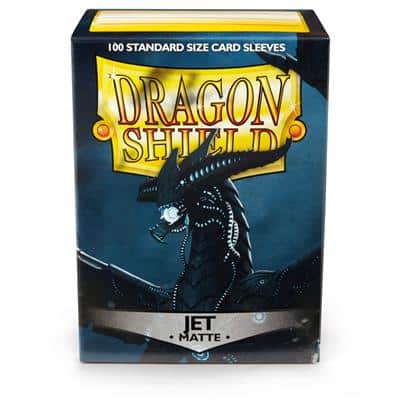 Dragon Shield - Standaard Size Card Sleeves Jet Matte (100) - Afbeelding 2