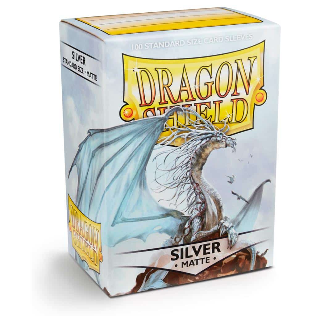 Dragon Shield - Standaard Size Card Sleeves Silver Matte 100x