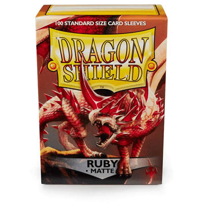 Dragon Shield - Standard Size Card Sleeves Ruby Matte 100x - Afbeelding 2