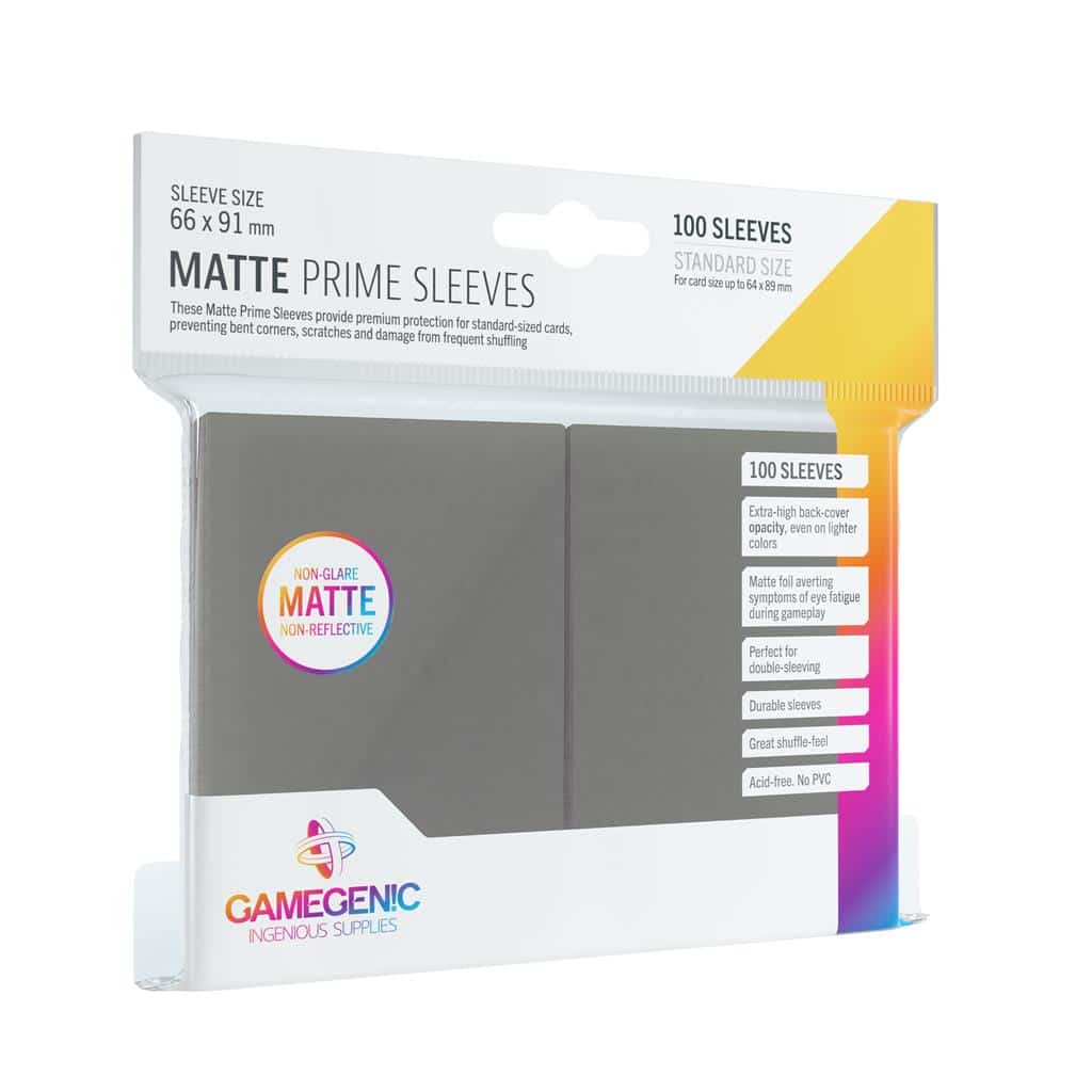 Gamegenic - Prime Sleeves Matte Grey 100x
