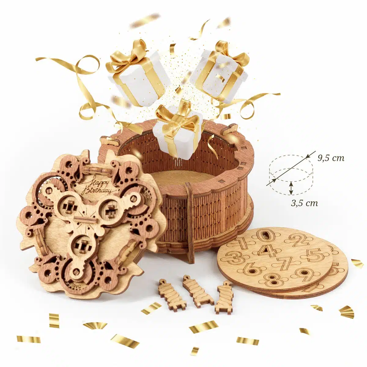 Cluebox - Gift Puzzel Box Happy Birthday - Afbeelding 2