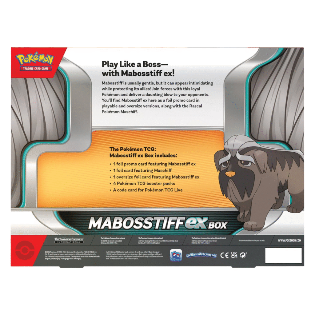 Pokémon - Mabosstiff EX Box