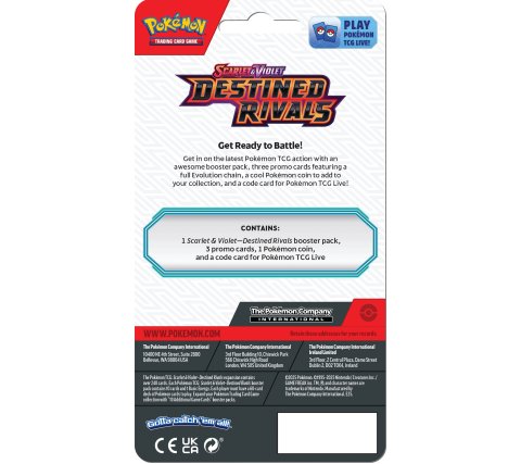 Pokemon - Scarlet & Violet Destined Rivals Premium Checklane Blister (set van 2) - Afbeelding 3