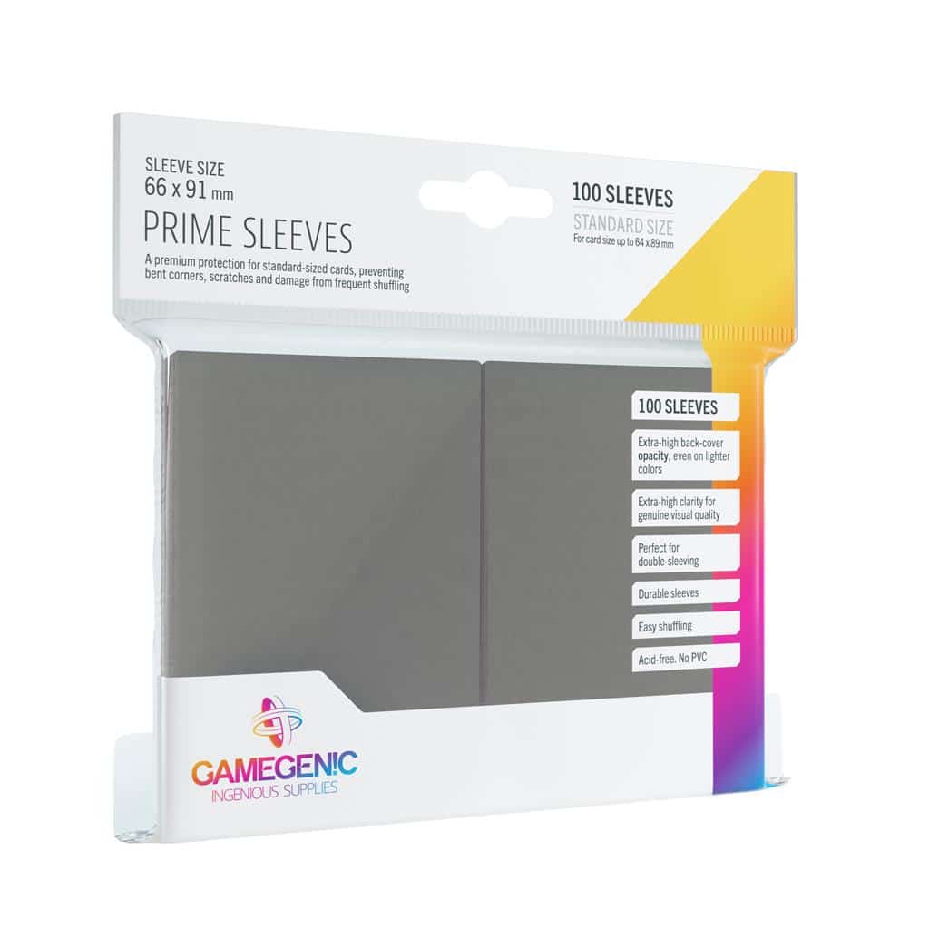 Gamegenic - Prime Sleeves Grey 100x