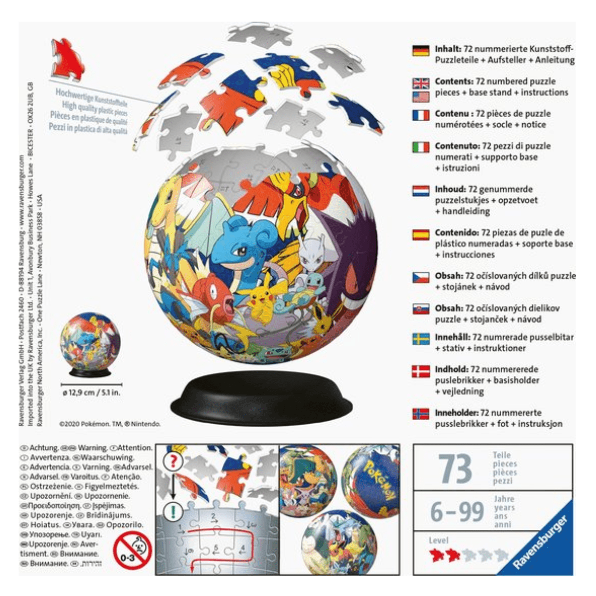 Ravensburger - Pokémon Bal 3D Puzzle - Afbeelding 3