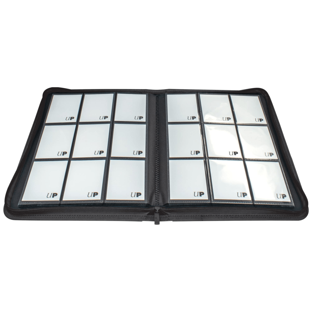 Ultra Pro - Zippered 9-Pocket Pro Binder Vivid Black